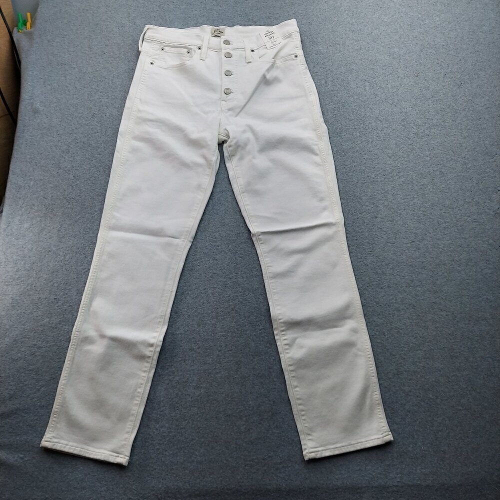 J. Crew‎ 10" Vintage NWT Slim Straight Jean in White